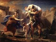 Pompeo Batoni Aeneas Fleeing from Troy oil on canvas